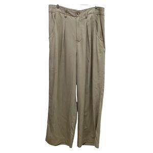 Madewell The Neale Straight Leg Pant Elastic Waist Khaki Women's Size 14 NWOT